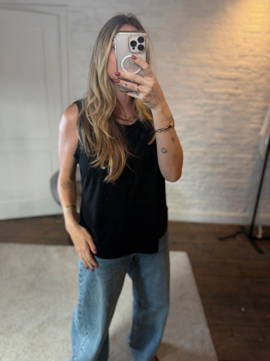 Daisy top - zwart
