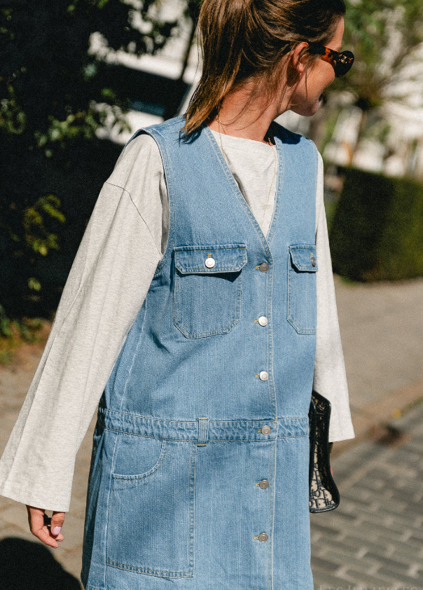 Manon denim dress blue – MESTACH